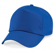Cappellino blu royal da personalizzare, 5 pannelli chiusura con velcro a strappo Original
