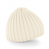 Cappello bianco sporco da personalizzare, 100% Acri. Soft-feel Chunky Knit Beanie