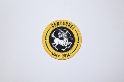 Patch personalizzata con logo ricamato Centaurei
