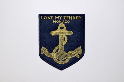 Toppa ricamata con logo personalizzato Love My Tender