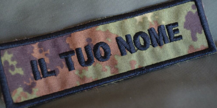 ricami personalizzati esercito italiano